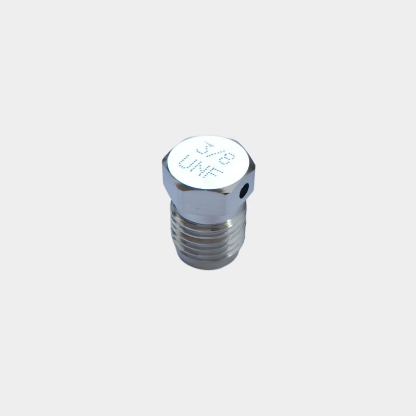 Plug for burst disc port
